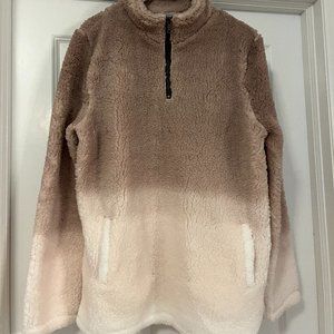 Quarter-zip Ombre Sherpa Jacket